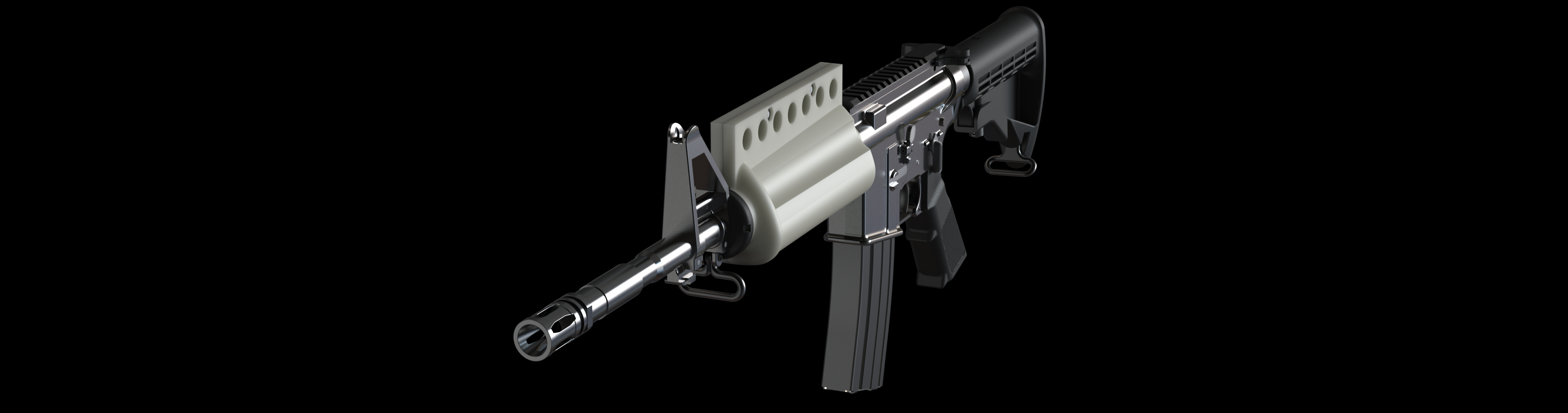 M16A2E2 COLT ACR Carbine Handguard - DEFCAD