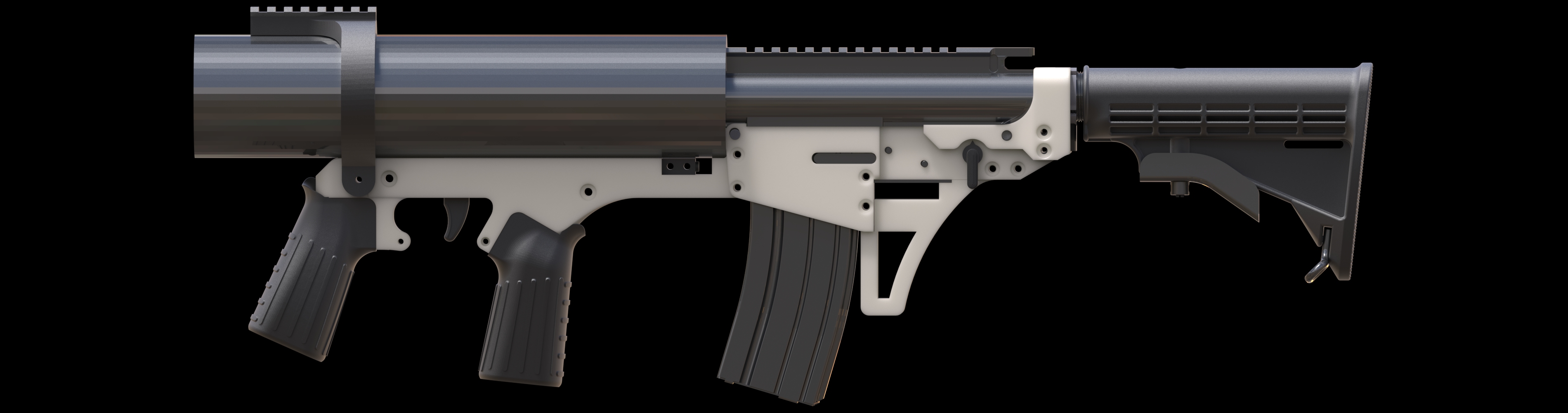 SCRUNGLR Bullpup Can Cannon Lower | DEFCAD