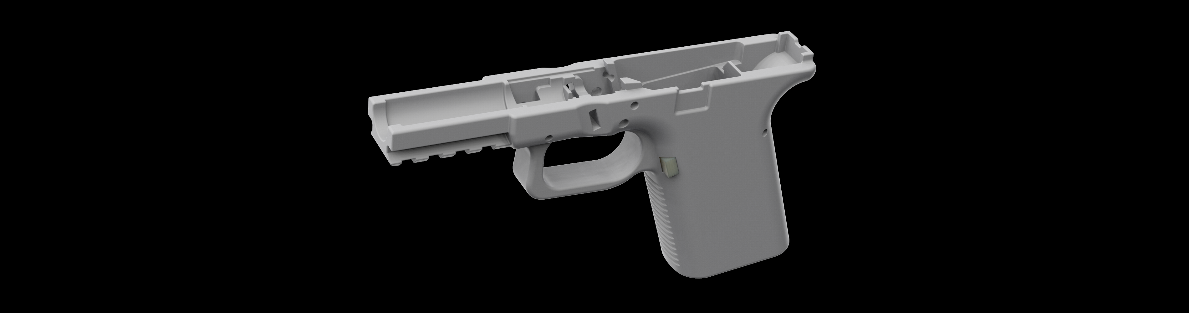 Glock G19 P80 Pistol Frame | DEFCAD